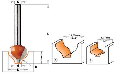 RAISED PANEL BIT CMT